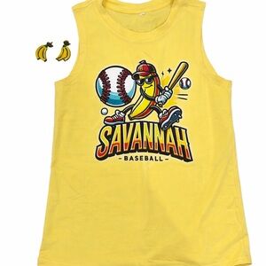 Savannah Baseball Tank Top and earrings